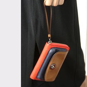 Coach Color Block Wristlet
